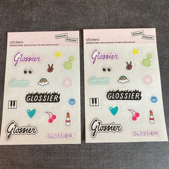 Glossier Accessories - [NEW] Glossier Stickers [Set of 2 Sheets]